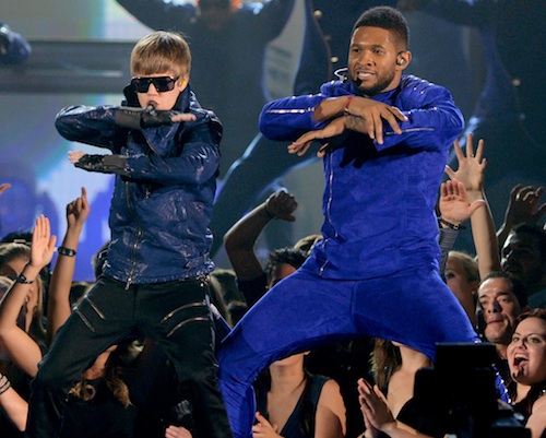 justin bieber usher grammy. Usher and Justin Bieber#39;s
